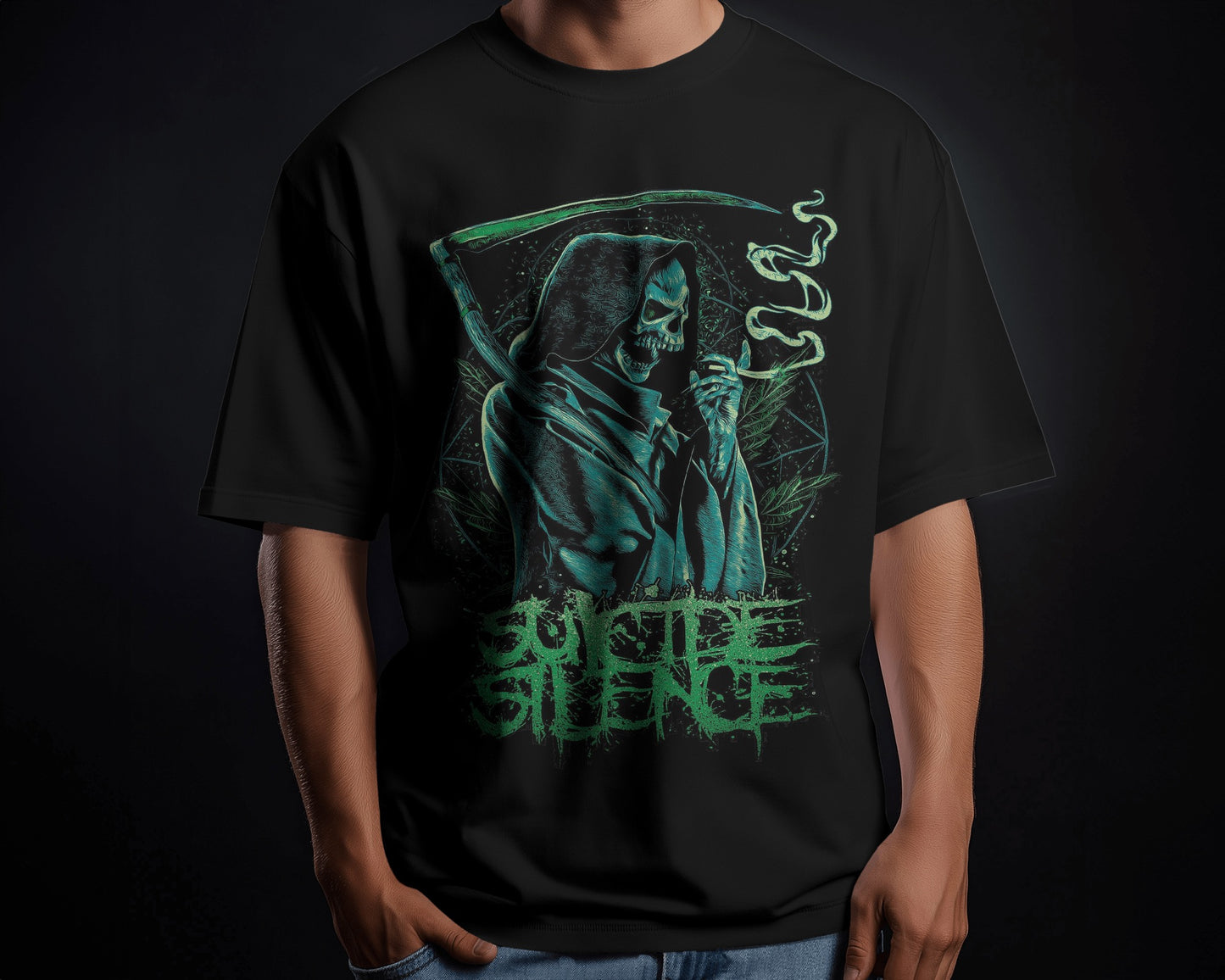 Grim Reaper Graphic T-Shirt – Suicide Silence Design