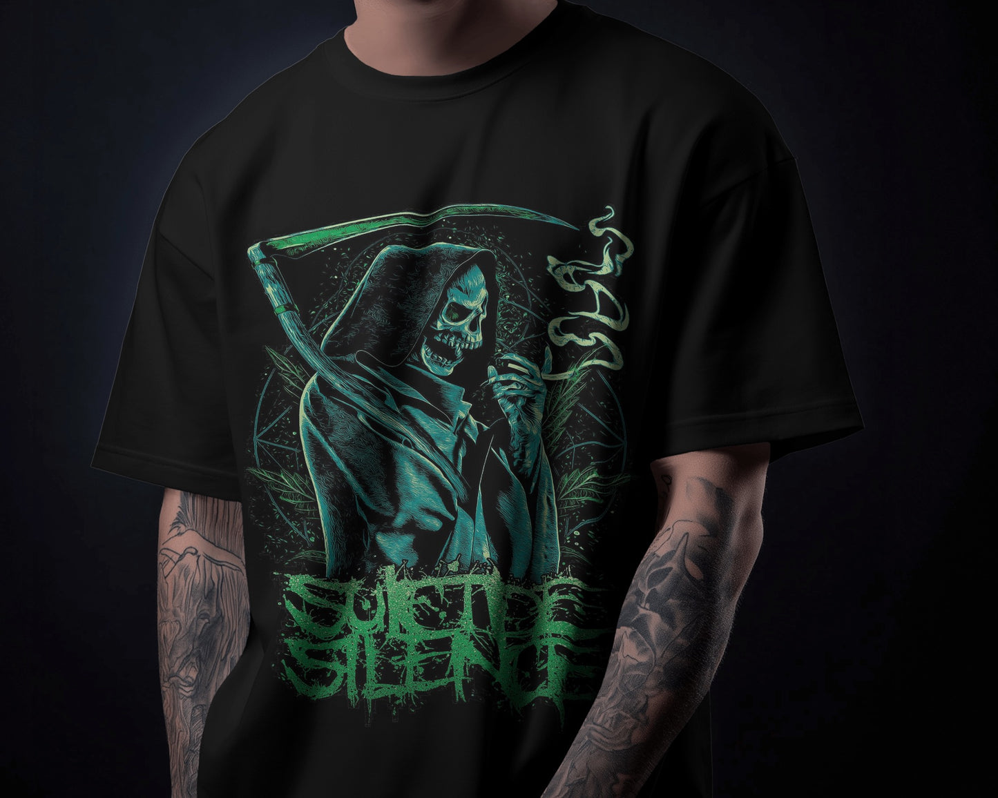 Grim Reaper Graphic T-Shirt – Suicide Silence Design