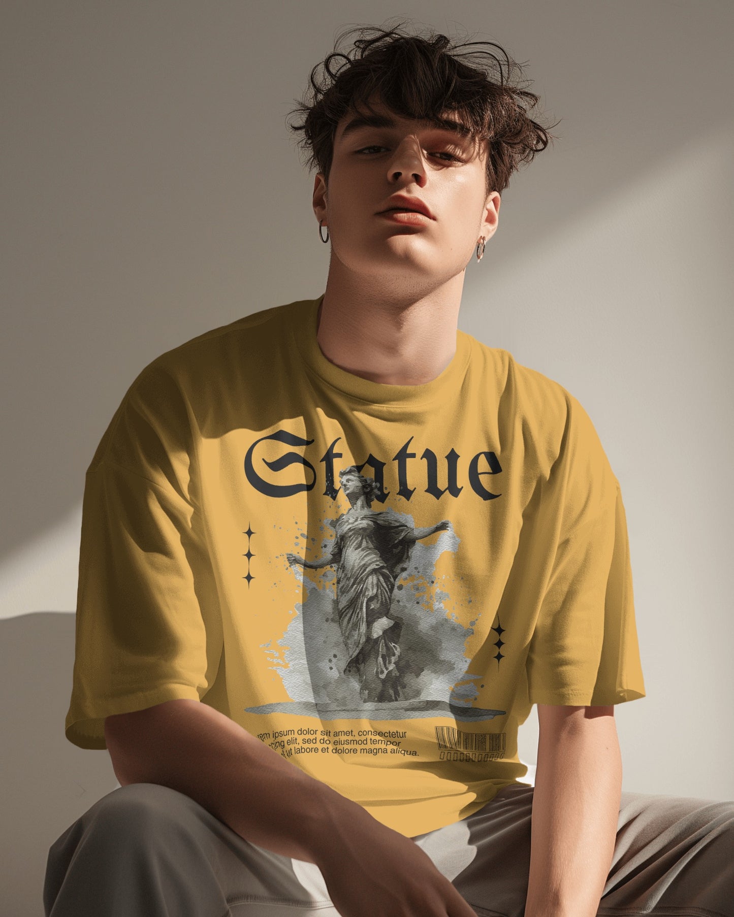 Official Statue Graphic Oversized T-Shirt